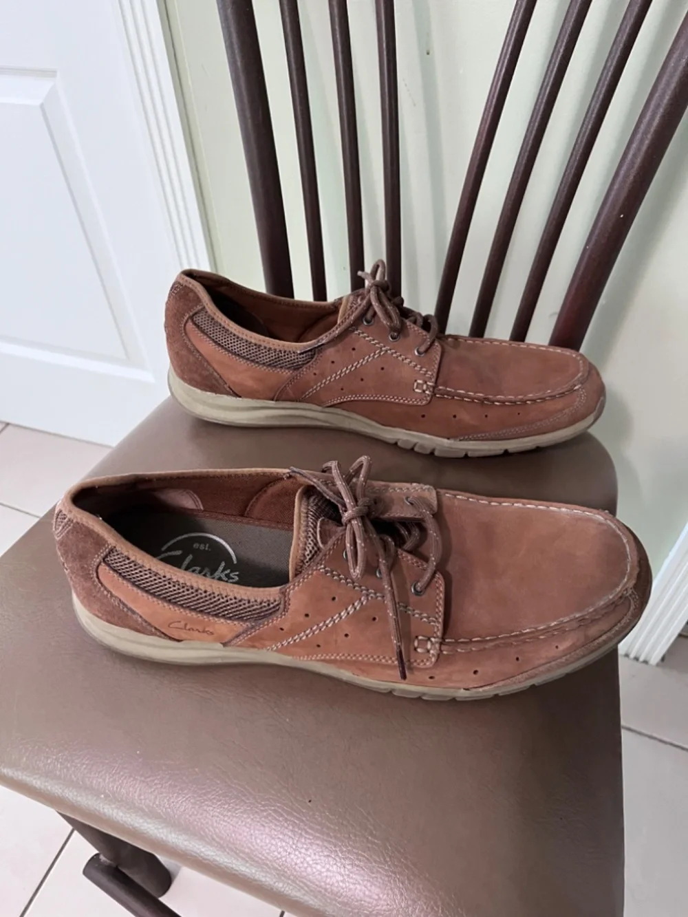 Clarks Armada English Oxford Brown Suede/Nubuck/Men’s Size 15M